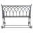 Baptista Metal Outdoor Bench-1432262829