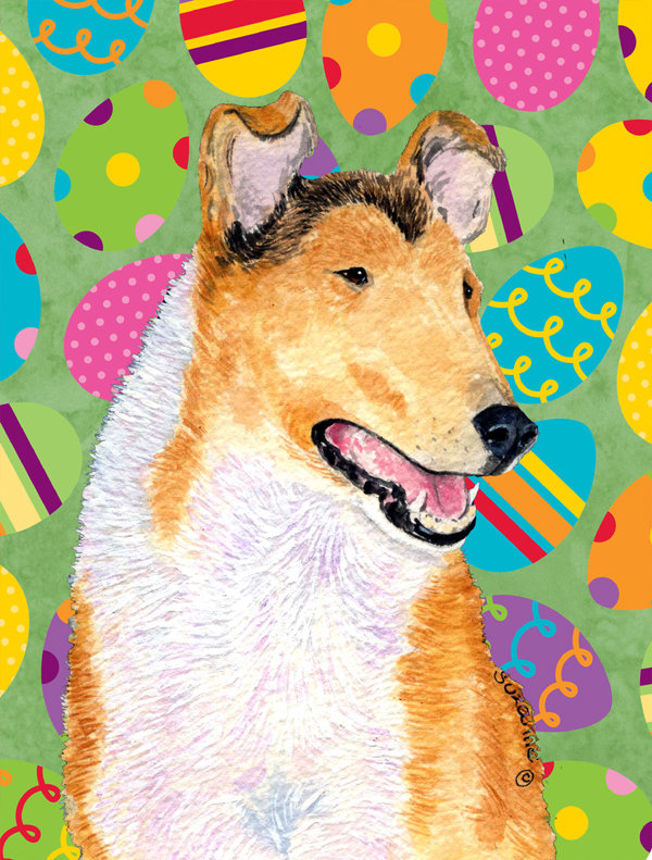 Drapeau de jardin Atara, Collie à poil court