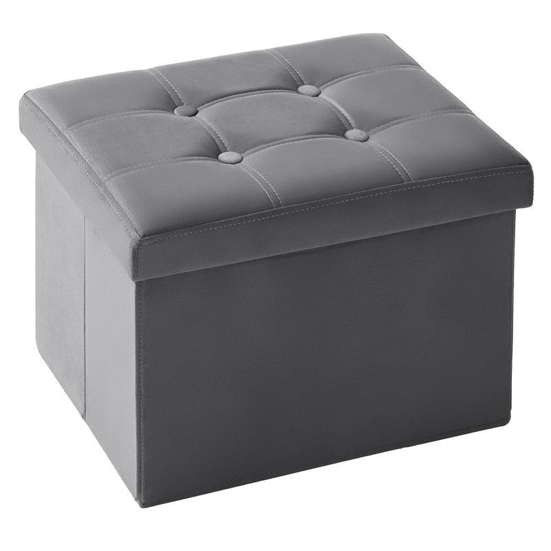 Repose-pieds pliant avec repose-pieds en velours , Gris