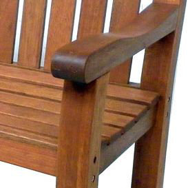 Meis Solid Wood Fir Outdoor Bench