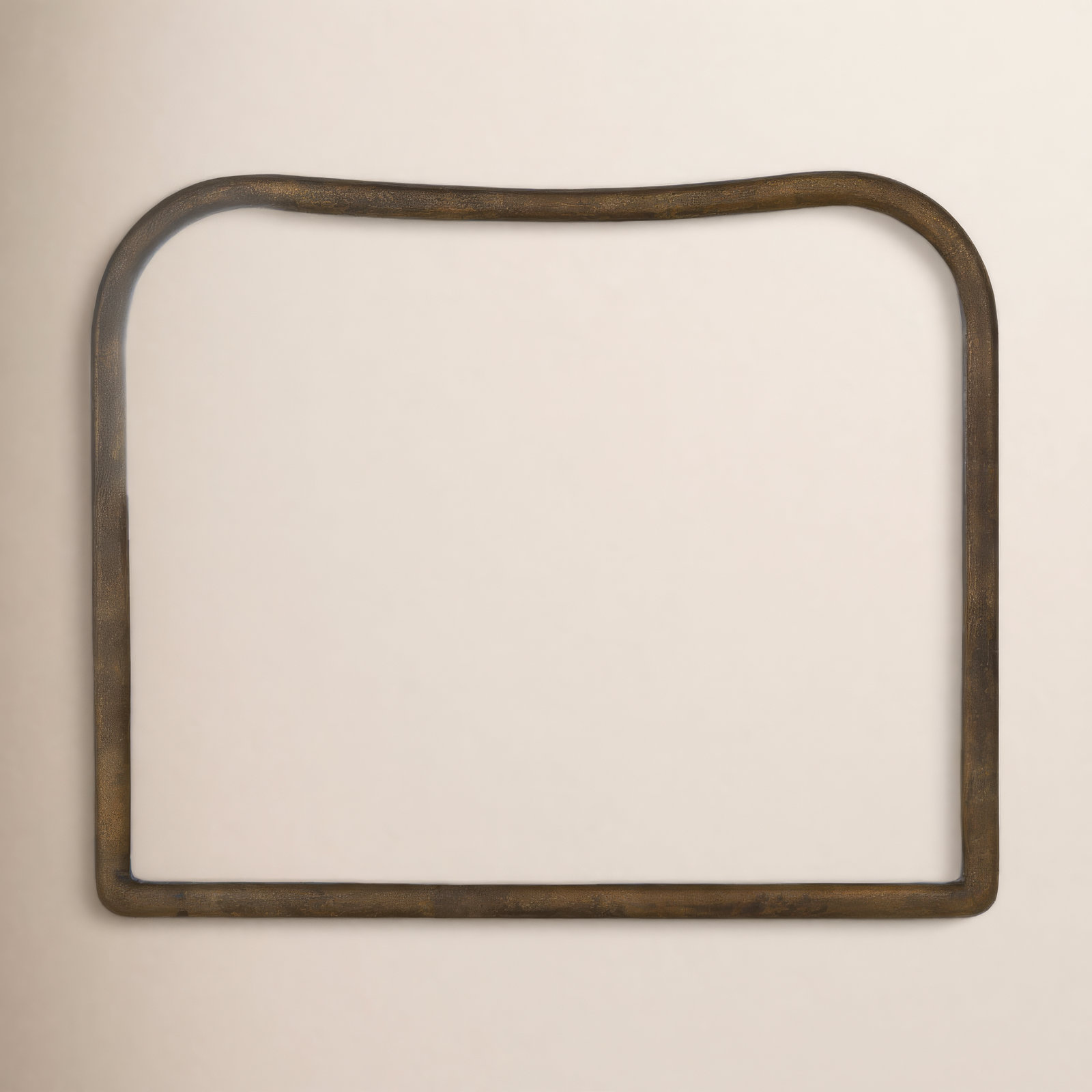 Patz Mantel Mirror, Antiqued Brass