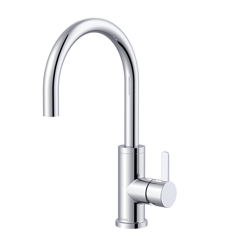 Amalfi Single Handle Deck Mount Standard Kitchen Faucet, Chrome