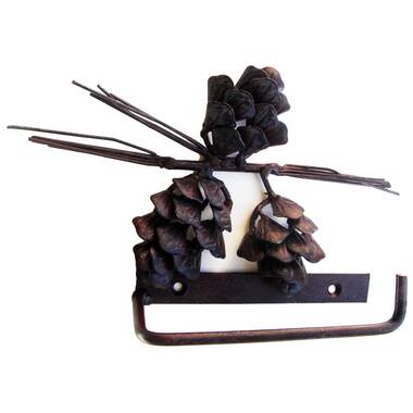 Metal Pinecone Paper Towel Holder