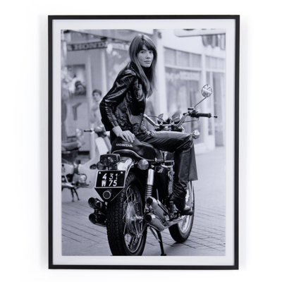 Françoise Hardy On Bike Print