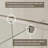 38-42" W x 71" H Pivot Swing Glass Shower Door,Pivot Frame Shower Door with 1/4"(6mm) Clear SGCC Tempered Glass,Chrome Finish Shower Doors,Reversible Installation-122121139