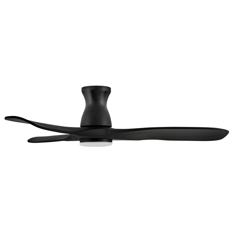 Ventilateur intelligent DEL intégré Swell Flush, Noir