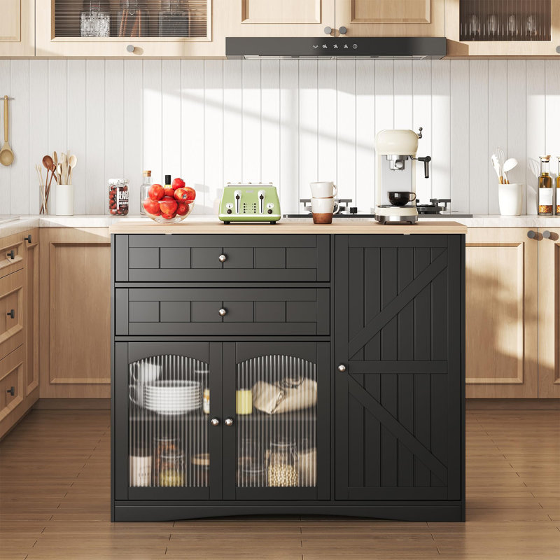 Buffet Farmhouse avec portes de grange