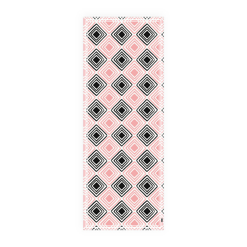 Harlem Non-Slip Geometric Indoor Doormat, Round 68cm
