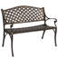  Huang Lattice Metal Garden Bench