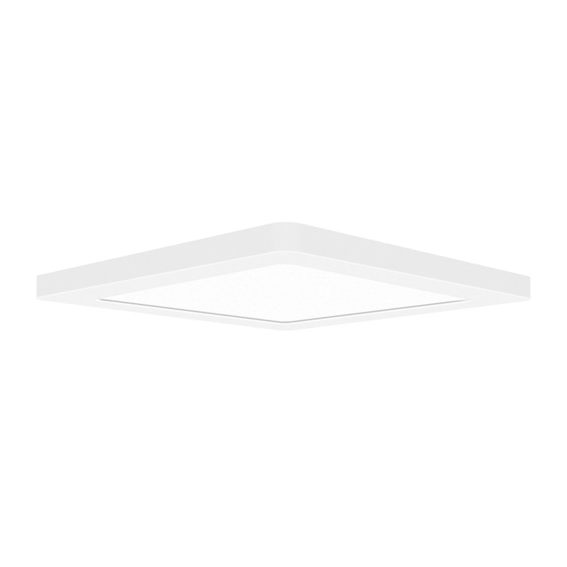 Speakman Acrylic Flush Mount, Brushed Steel, 120V, 0.5" H x 11.5" W x 11.5" D
