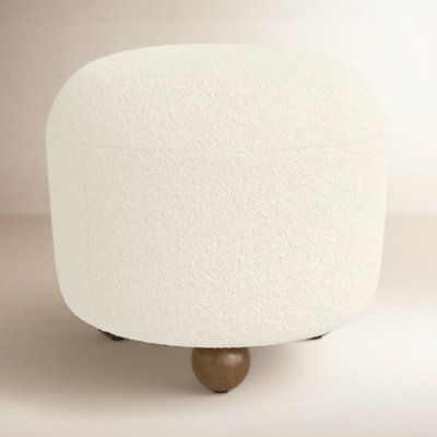Canyon 20" Linen Upholstered Ottoman