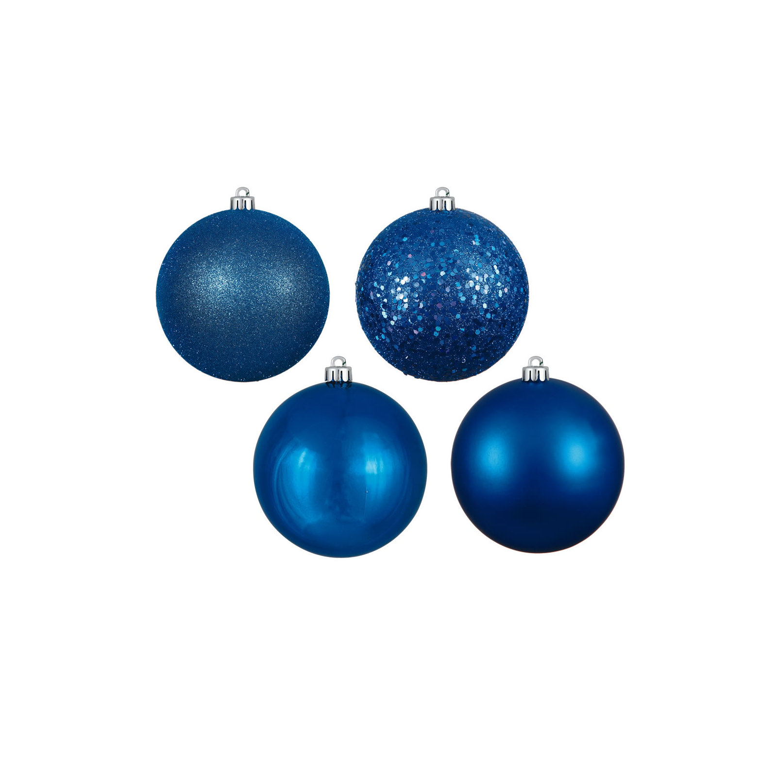 Holiday Décor Ball Ornament, Blue, 2.75"