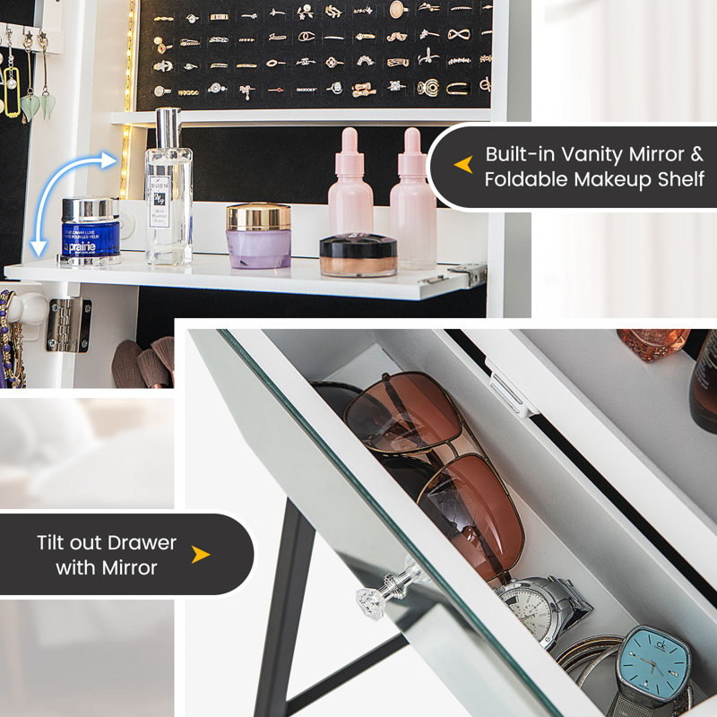 Freestanding Jewelry Armoire