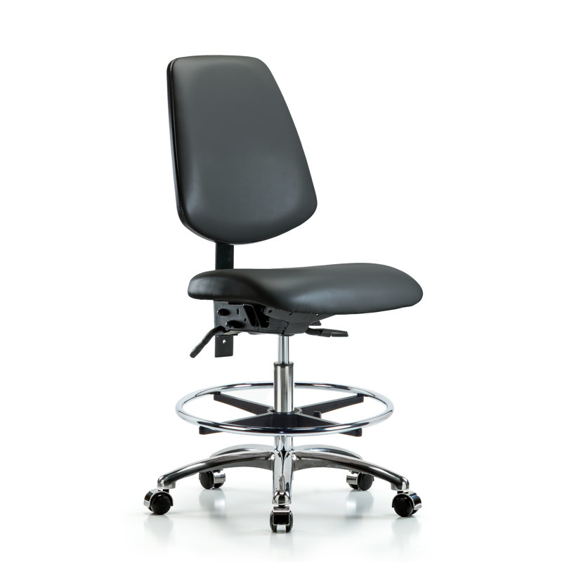 Chaise de travail Khamyla, Non, Gris foncé