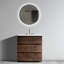 Meuble-lavabo gris 36 po - Silencieux, ergonomique, gris extra moderne, spacieux, silencieux-644599999-644599995