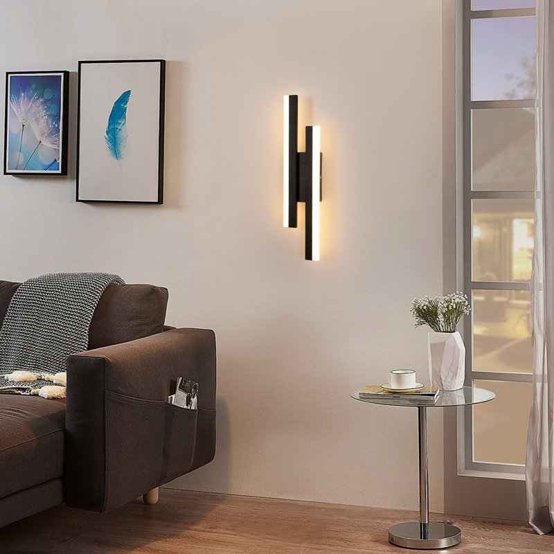 Azeriah Dimmable 2-Light  LED Flush Mounted Sconce