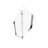 Versatile 1 3/8" Adjustment,Universal Pivot Shower Door, With 1/4" Tempered Glass Finish-111795490