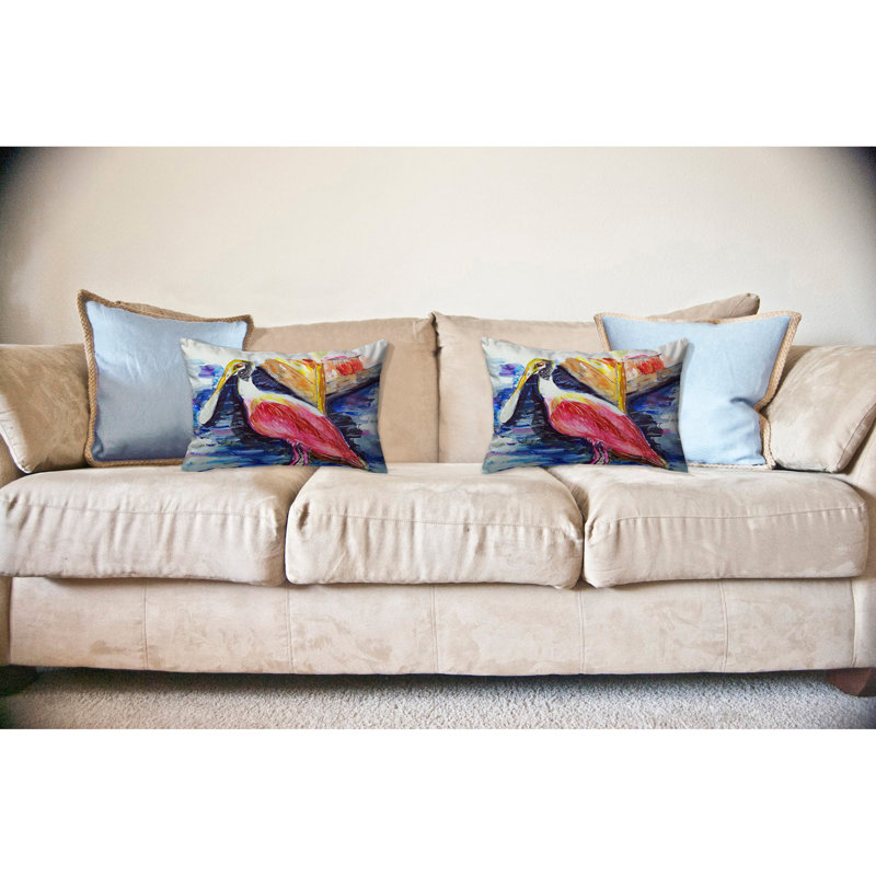 Coussin décoratif intérieur / extérieur Spoonbill Spoonbill