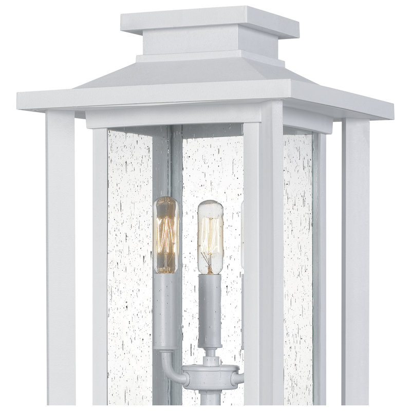 Armonk Stained Glass Lantern Head Post Lantern