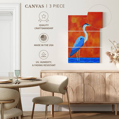 Brampt Blue Heron Sunset