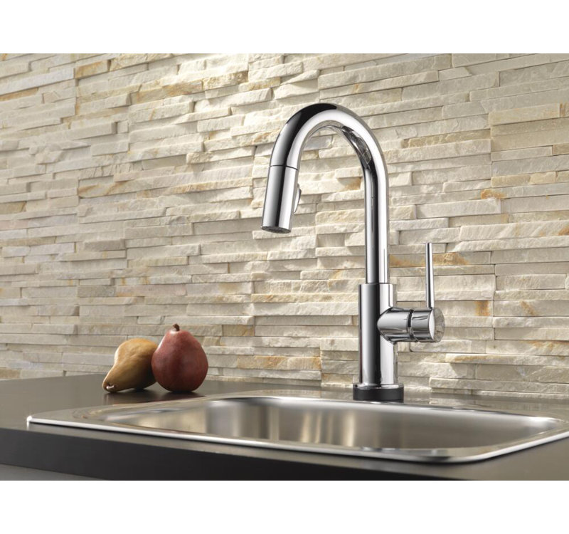 Robinet de bar rétractable tactile Trinsic, Chrome chrome