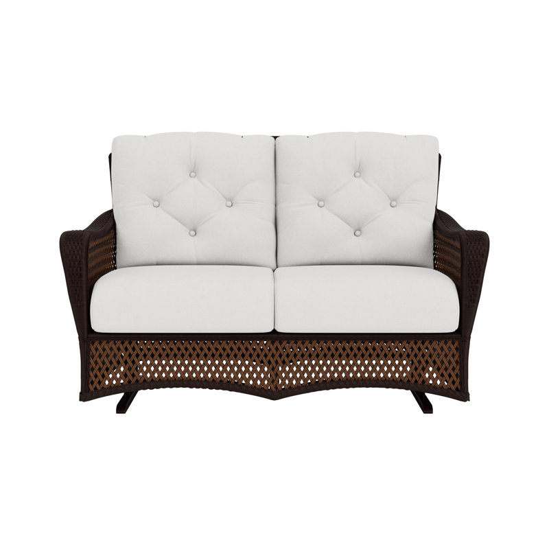 Grand Traverse Outdoor 2 - Seat Loveseat, Caramel, Exquisite Aloe