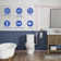 Gravitt Ceramic Modern Btw Wc Rimless Toilet Pan for Small Bathrooms Back To Wall Toilets with Dual Flush and Soft Close Seat