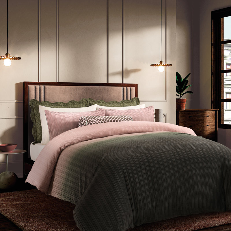 Ombre Velvet Comforter Set, Queen Comforter
