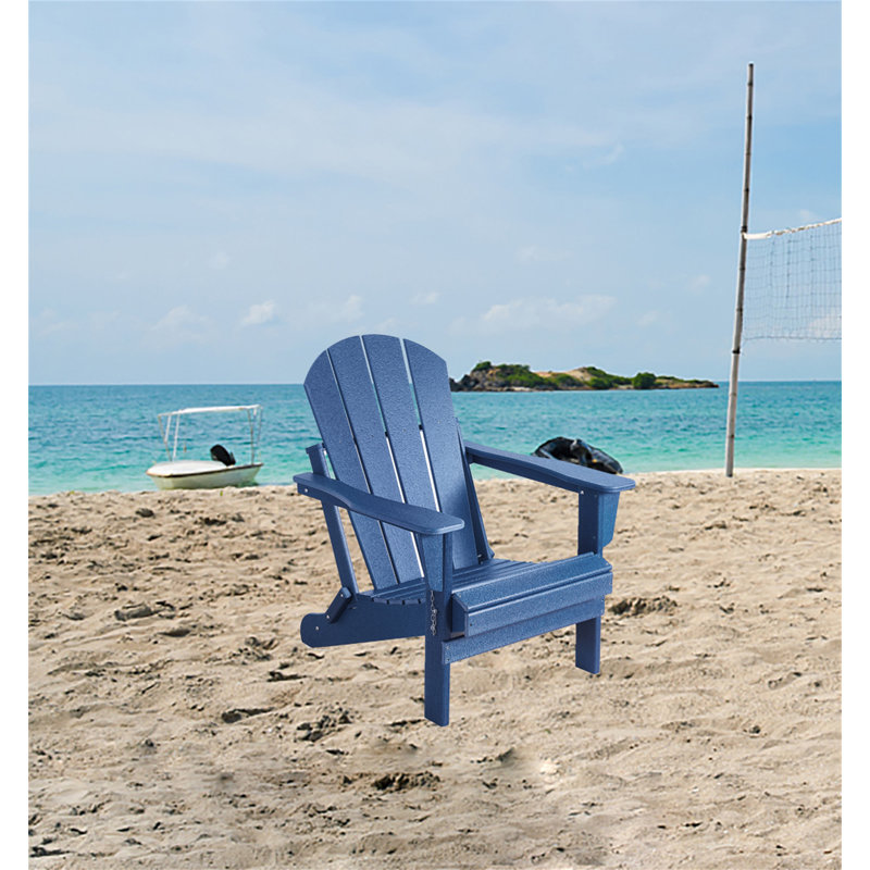 Chaise Adirondack pliante Hembert, Bleu marine