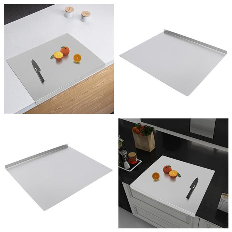 Stainless Steel Chopping Cutting Board Counter Top Protector w/ Front  Overhang