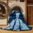 Machine Washable Auburndale Kendo Duel Modern Rug in Blue – Navy Binding-745080814