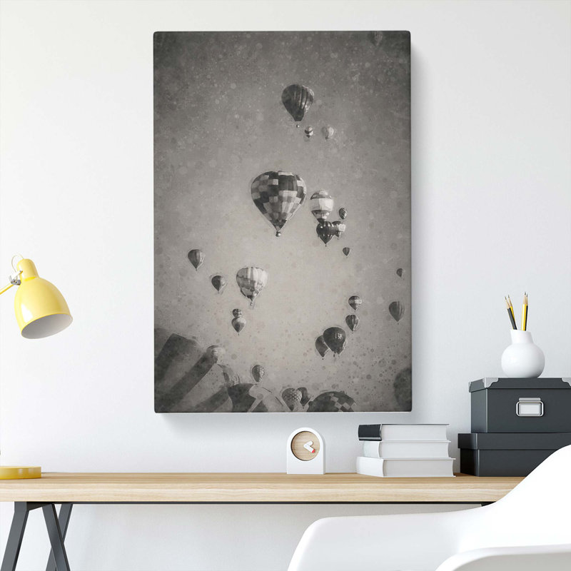 Taking A Hot Air Balloon Ride - Wrapped Canvas, 91cm H x 60cm W x 3cm D