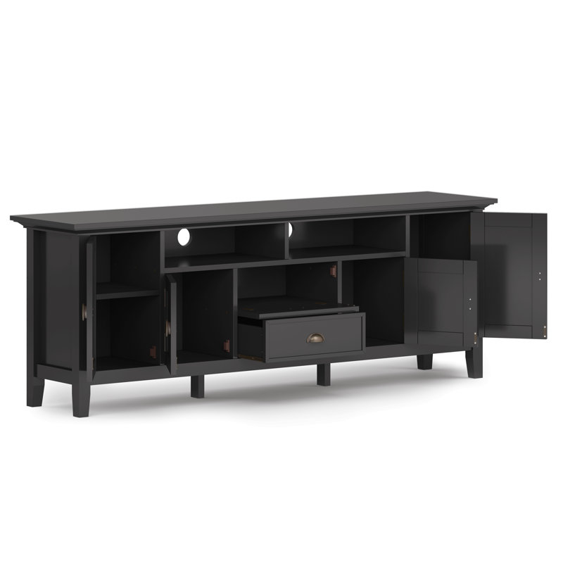 Meuble télé 72 po pour salon, Noir