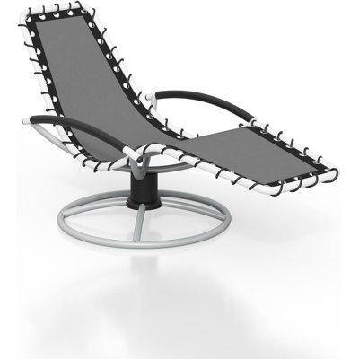 High Back Textilene Outdoor Swivel Chair, 360°Rotating Basic by Winston Porter