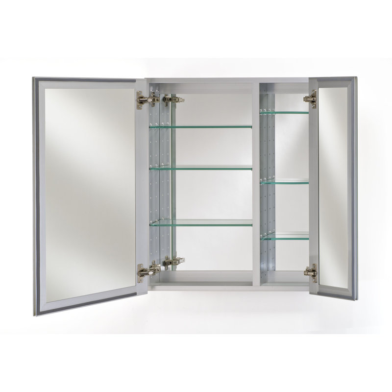 Armoire à pharmacie encastrée sans cadre avec tablettes réglables Twitty, 30 po x 30 po, Poli