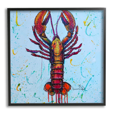 Peinture de homard de style urbain