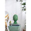 7,5 x 7,5 x 12 po avec accent artichaut en pleine forme, Vert