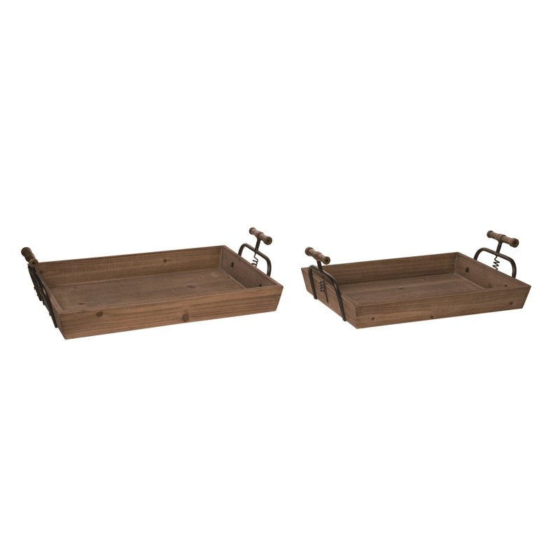 Ensemble de 2 plateaux Beneduce