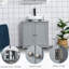 Armoire de meuble-lavabo sous le lavabo avec tablette interne réglable