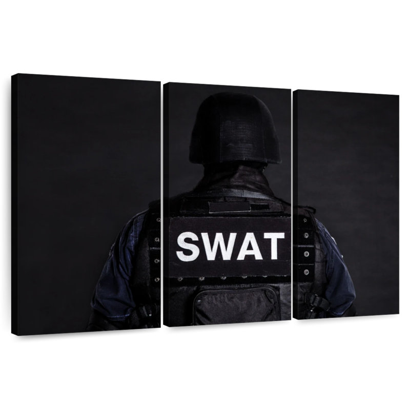 Mait SWAT Policeman, 20" H x 33" W