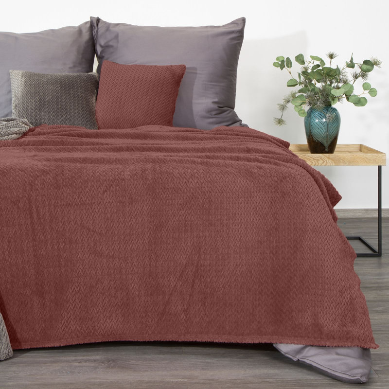 Throw Blanket, 150 cm W x 200 cm L, Pink