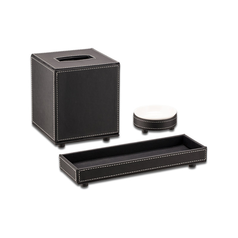 Bathroom Accessory Set, Brown