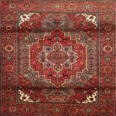 Tapis rouge à motif sud-ouest