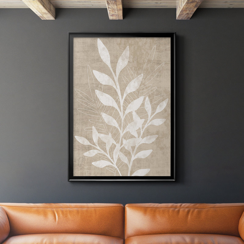 Toile encadrée de qualité supérieure Foliage Retreat II - prête à être accrochée, L 30,5 po x H 42,5 po, Noir