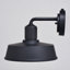 Applique murale industrielle d'extérieur 1 lumière noire et blanche Hammond H 9 po Hammond