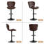 Adjustable Height Counter Stool with Metal Frame-1853004366-1853004363