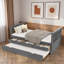 Lit plateforme avec 3 tiroirs et lit gigogne-988732714