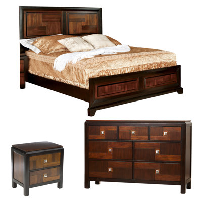 Anacarina Solid Wood Piece Bedroom Set