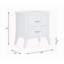 Table d'appoint ACME Babb, blanc