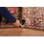 Tapis rouge en laine patiné 6 x 10